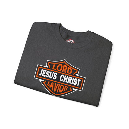 "Jesus Christ Lord and Savior" Motivational Crewneck Sweatshirt