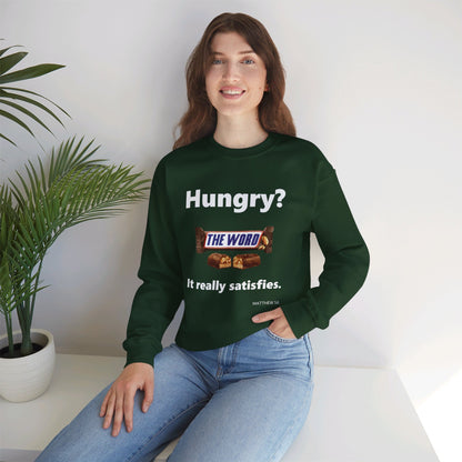 Hungry for the Word Unisex Heavy Blend™ Crewneck Sweatshirt