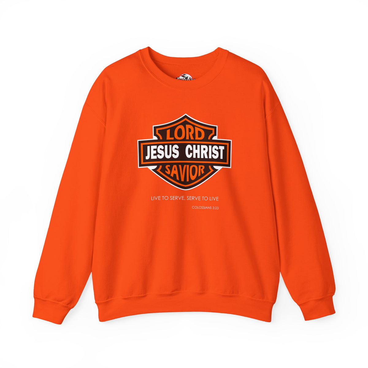 "Jesus Christ Lord and Savior" Motivational Crewneck Sweatshirt