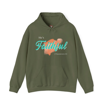 He's Faithful Unisex Heavy Blend™ Hooded Sweatshirt