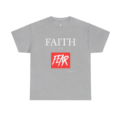 Faith Over Fear Men's Unisex Heavy Cotton Tee