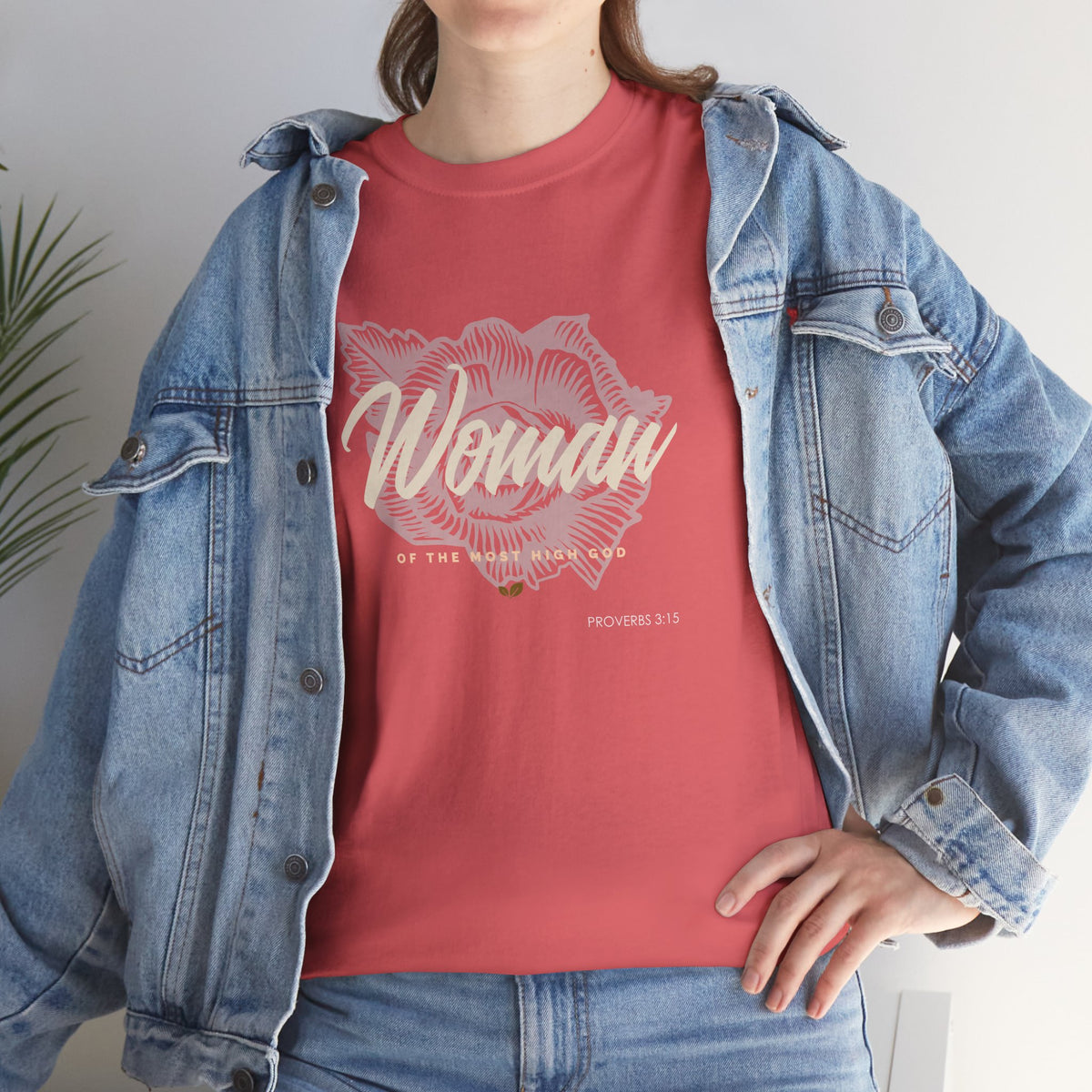Woman of the Most High God Women's Heavy Cotton Tee
