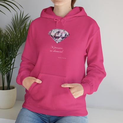 "No Pressure, no Diamond" Women's Heavy Blend™ Hooded Sweatshirt