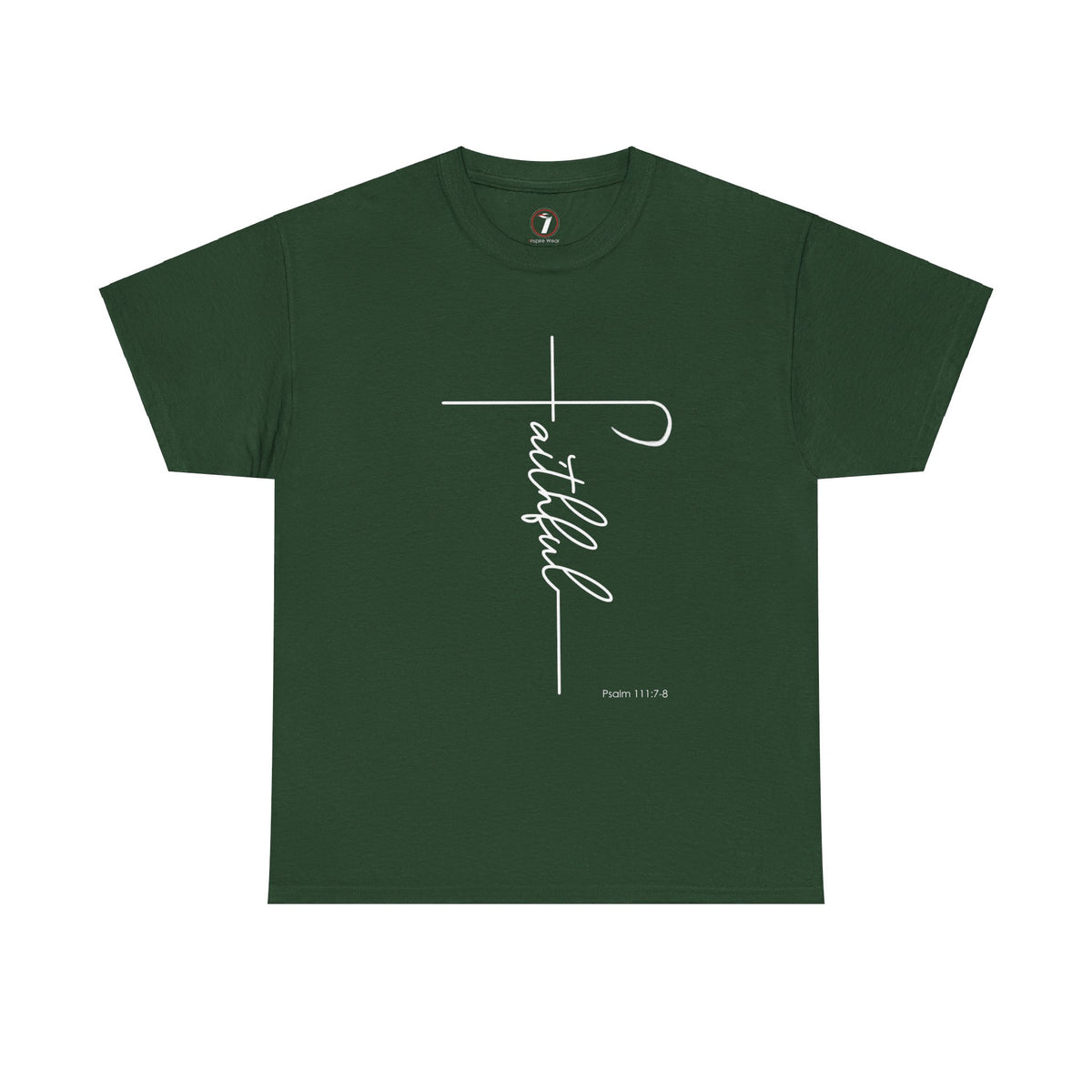 Faithful Fancy Script Unisex Heavy Cotton Tee