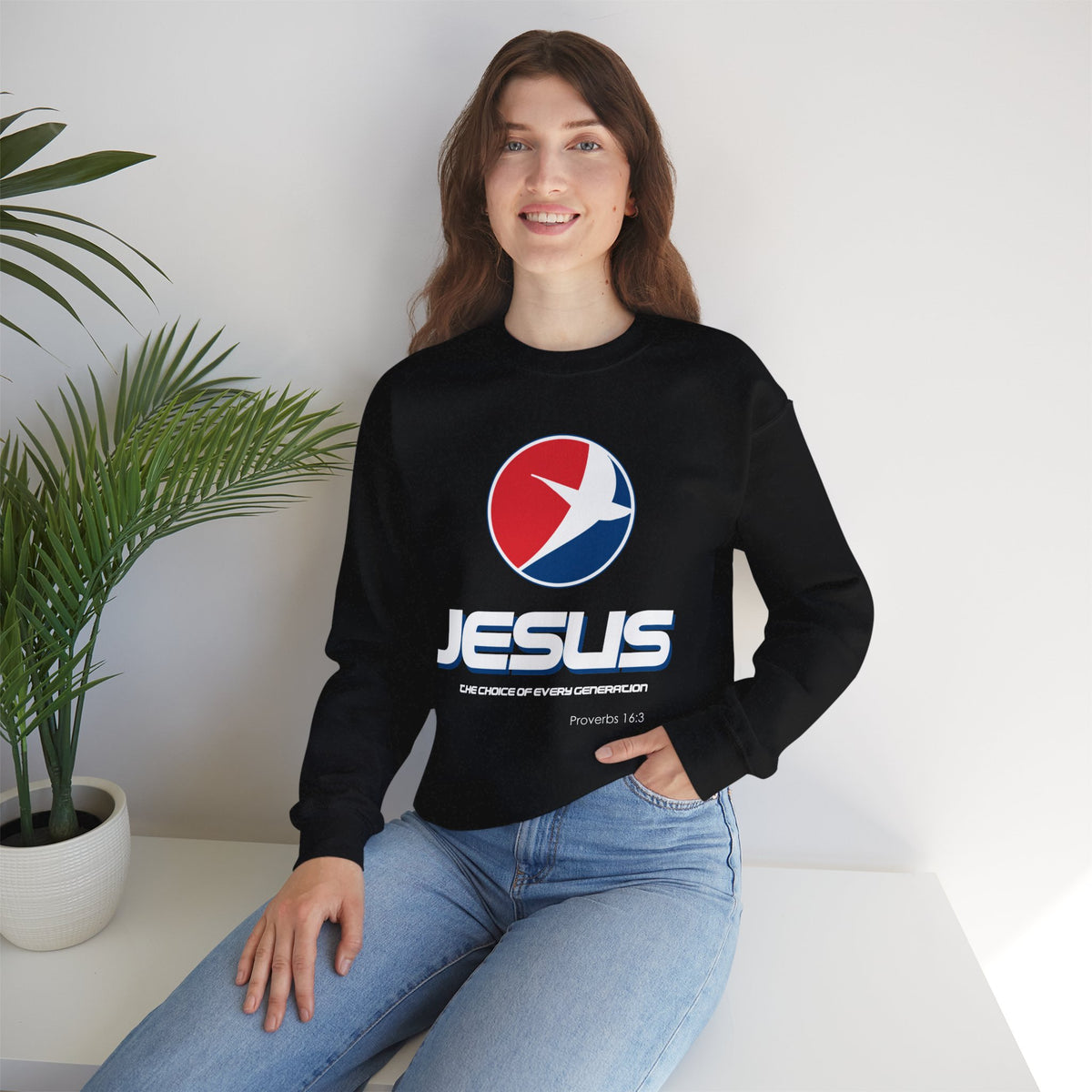 "Jesus: The Choice of Every Generation" Unisex Crewneck Sweatshirt