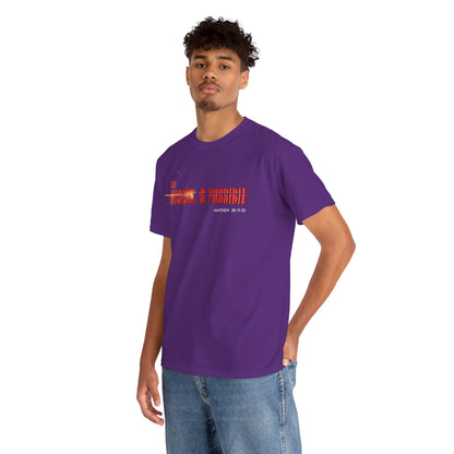 The Mission is Possible Motivational Unisex Graphic T-Shirt