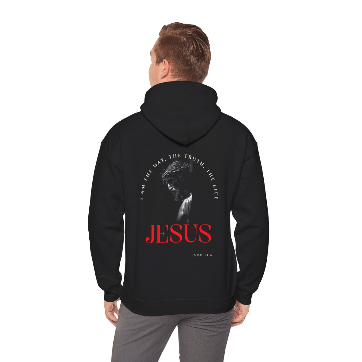 "I Am The Way" Faith-Inspired  Unisex Hooded Sweatshirt