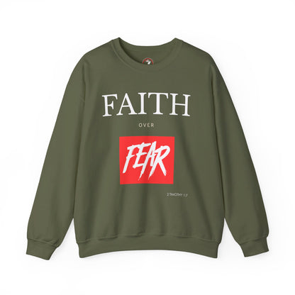 Faith over Fear Men's Unisex Heavy Blend™ Crewneck Sweatshirt