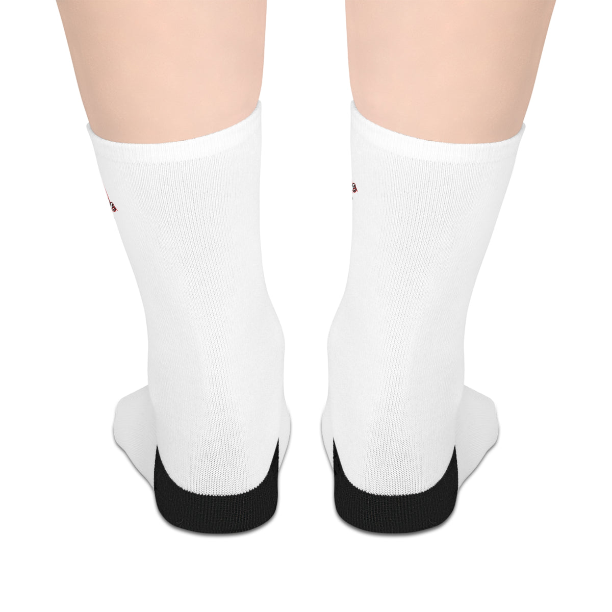 Inspire Wear White Logo Mid-Length Socks