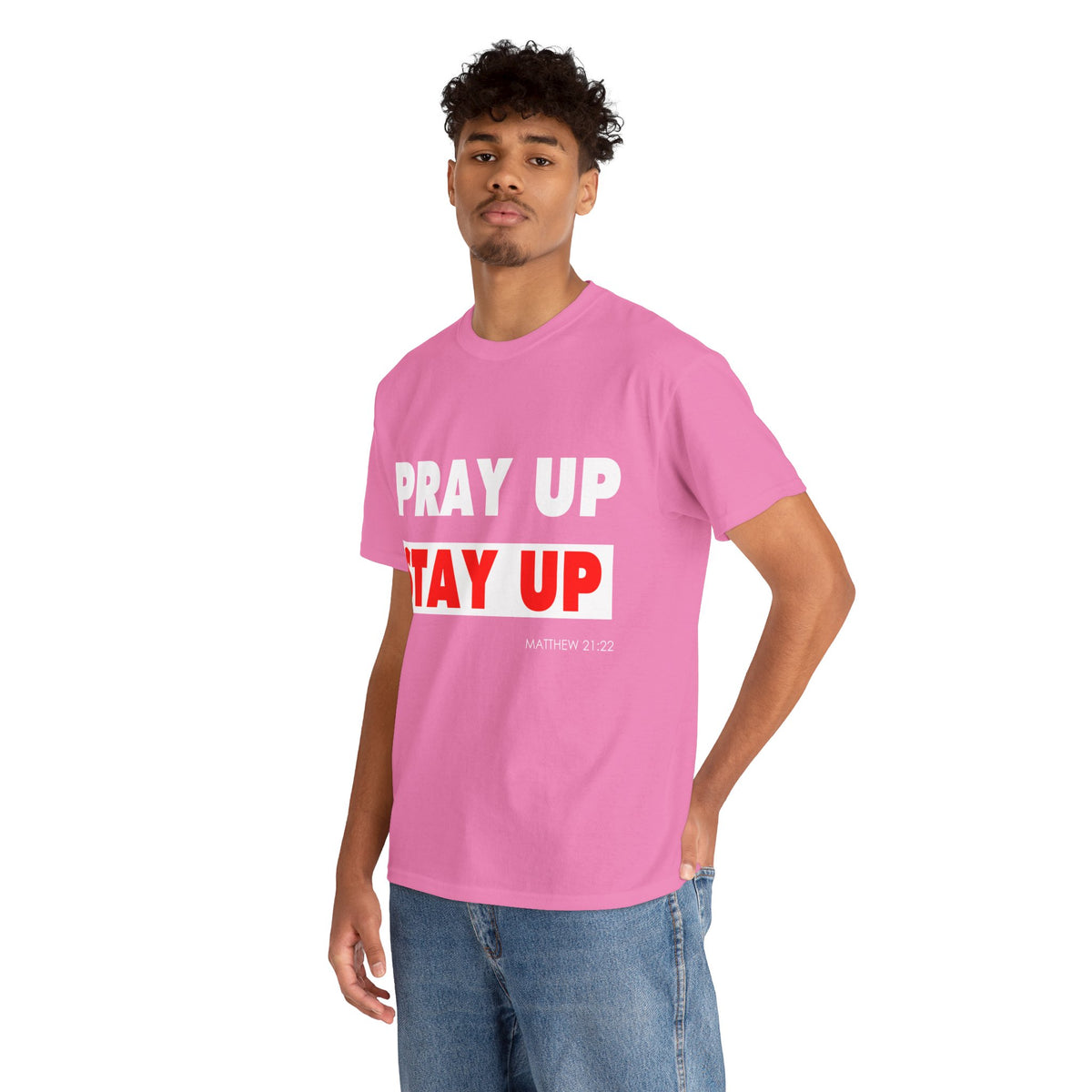Pray up Stay up Unisex Heavy Cotton Tee