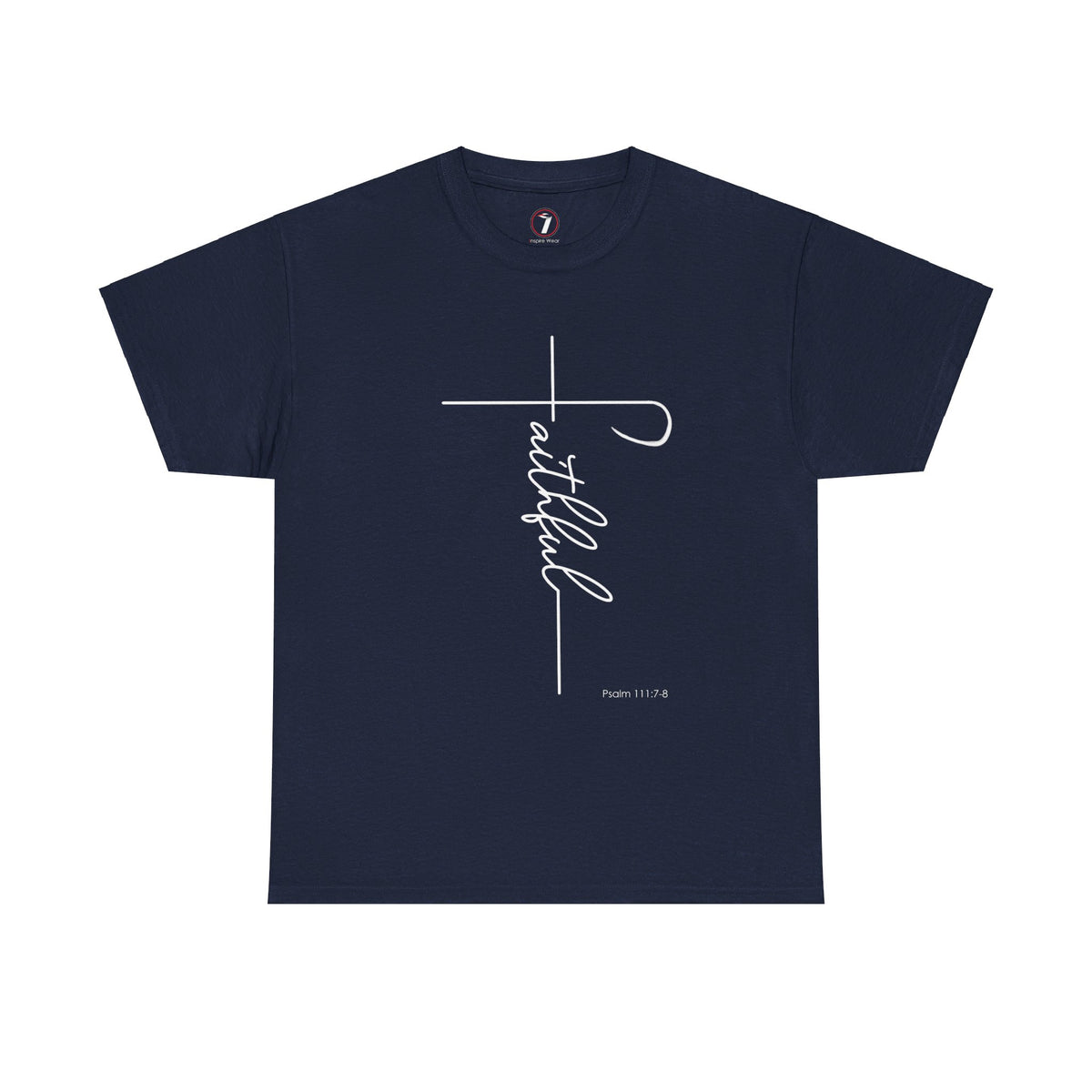 Faithful Fancy Script Unisex Heavy Cotton Tee