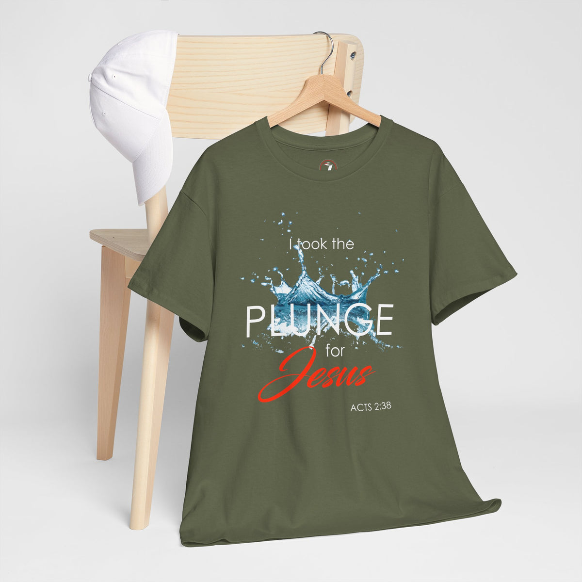 Plunge for Jesus Unisex Heavy Cotton Tee - Faith-Inspired Graphic Shirt