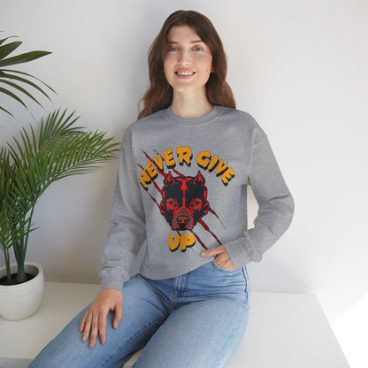 "Never Give Up" Crewneck Sweatshirt