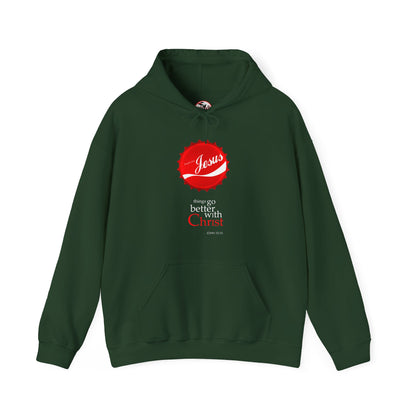 Things Go Better with Christ - Unisex Hooded Sweatshirt