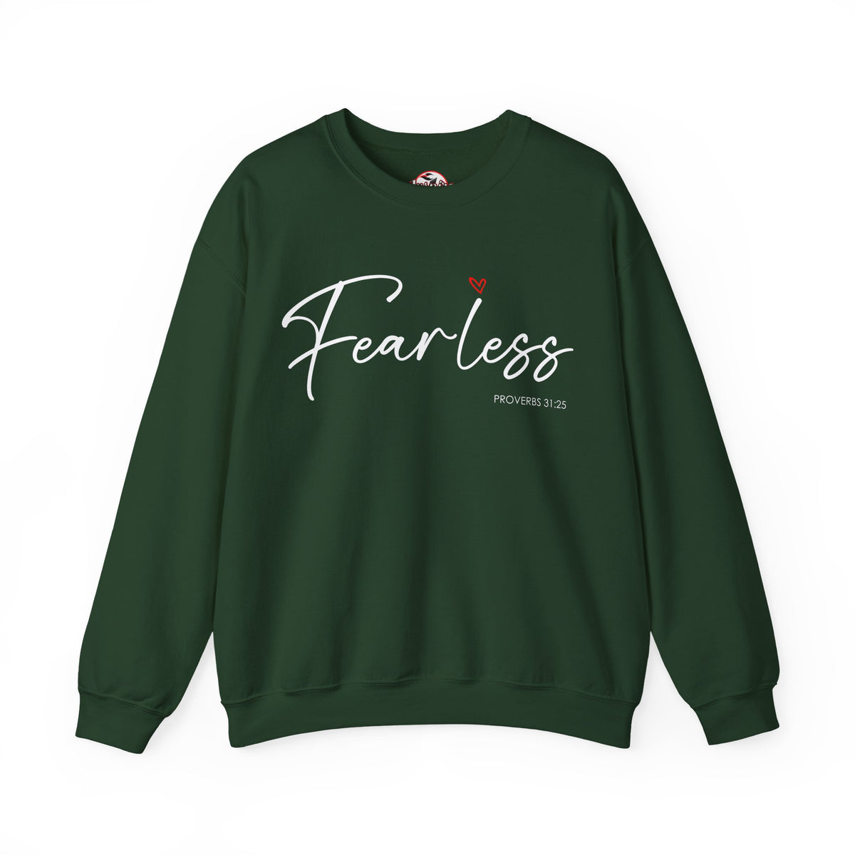 "Fearless" Inspirational Crewneck Sweatshirt — (Proverbs 31)
