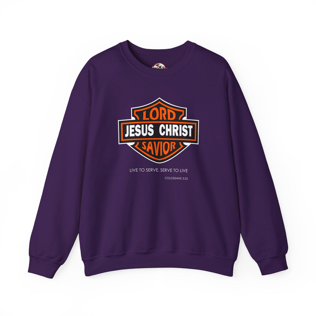 "Jesus Christ Lord and Savior" Motivational Crewneck Sweatshirt