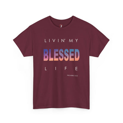 Livin' My Blessed Life Unisex Heavy Cotton Tee