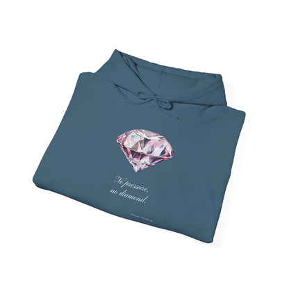 "No Pressure, no Diamond" Women's Heavy Blend™ Hooded Sweatshirt