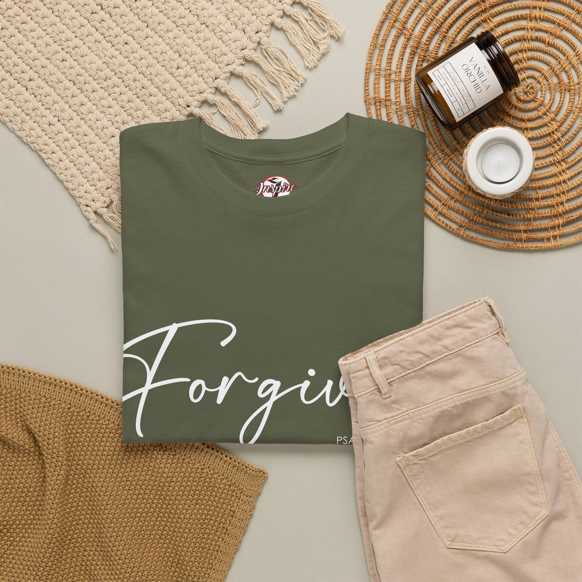 "Forgiven" Womens Christian Faith T-Shirt