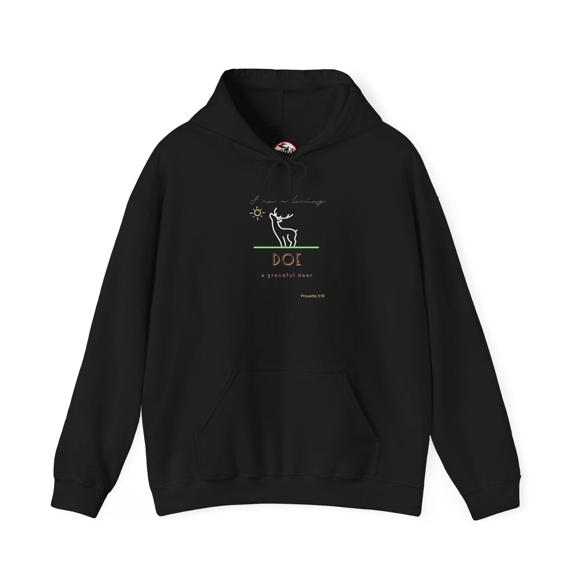 "Loving Doe" Inspirational Hooded Sweatshirt