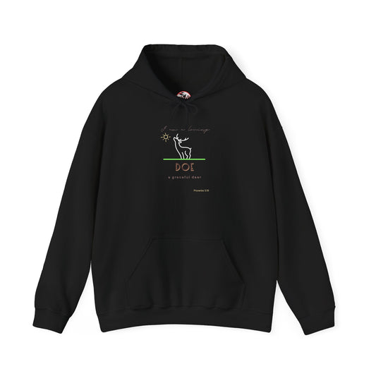 "Loving Doe" Inspirational Hooded Sweatshirt