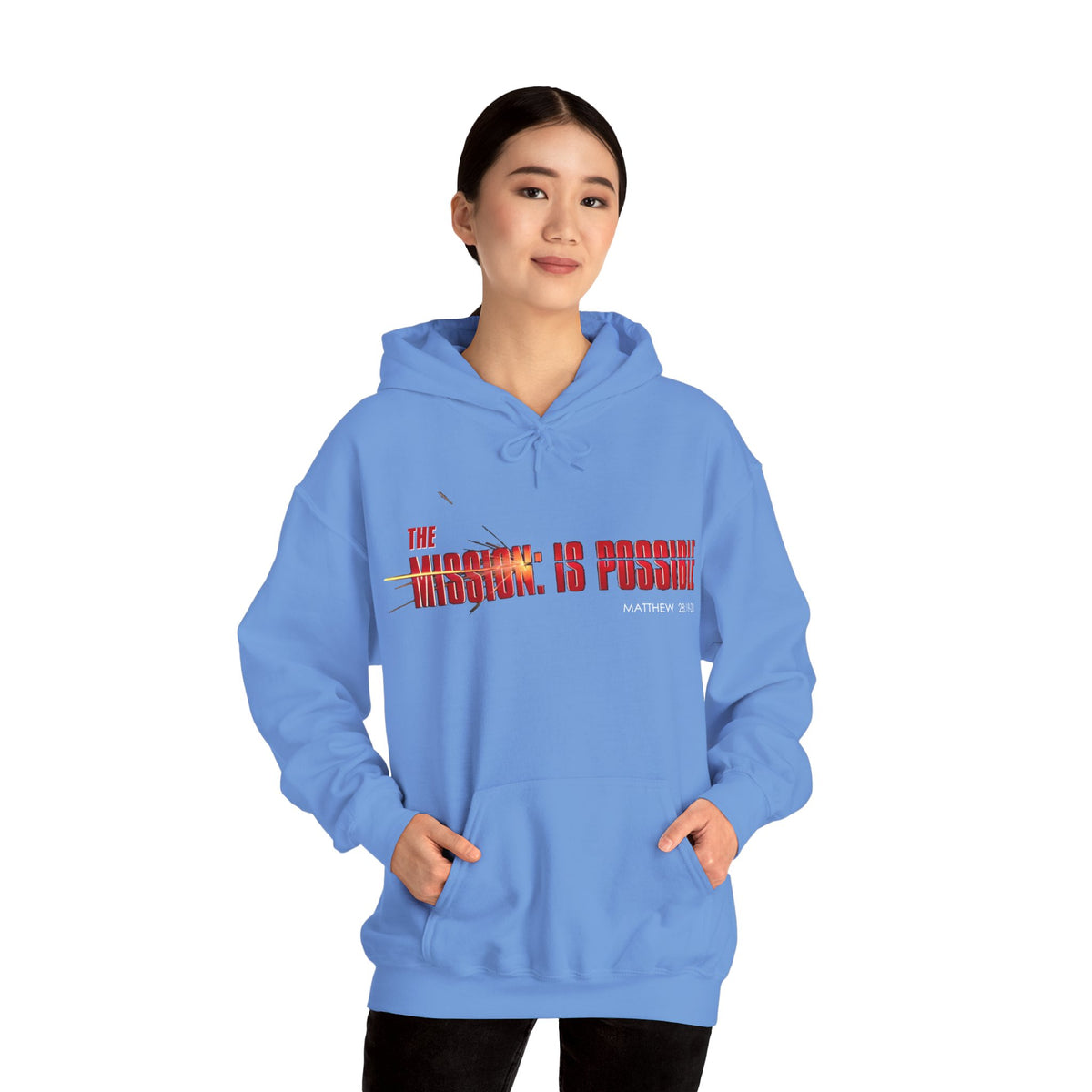 "The Mission is Possible" Motivational Pullover Hoodie
