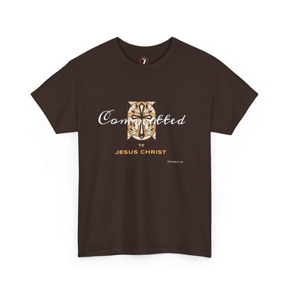 Committed to Jesus Christ Unisex Heavy Cotton Tee