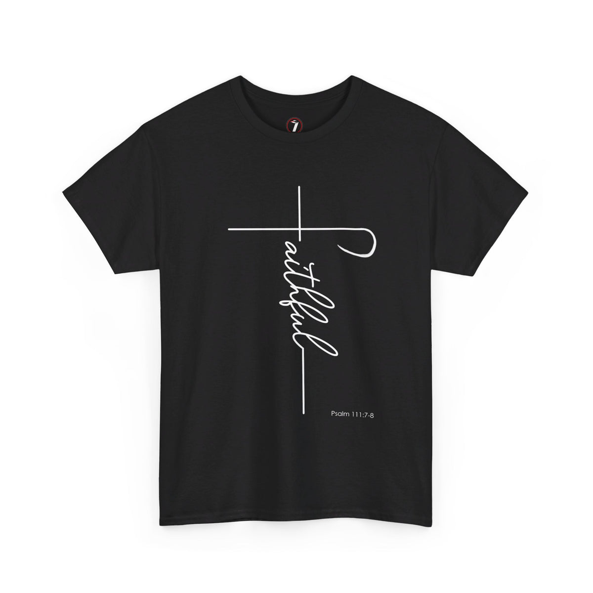 Faithful Fancy Script Unisex Heavy Cotton Tee