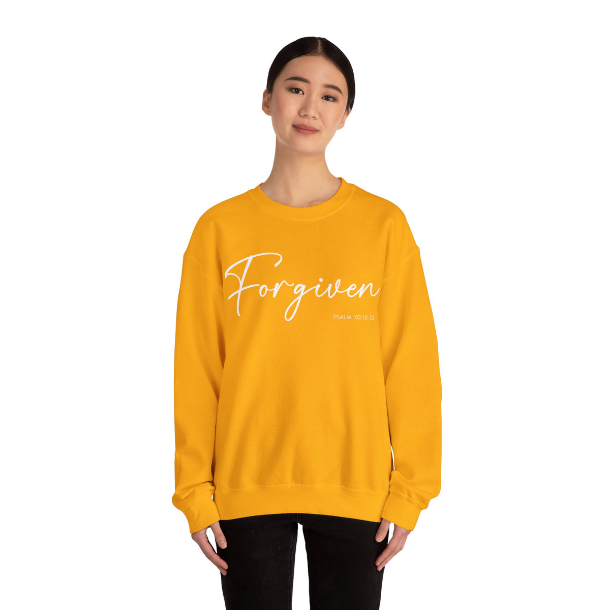 "Forgiven" Inspirational Pullover Crewneck Sweatshirt
