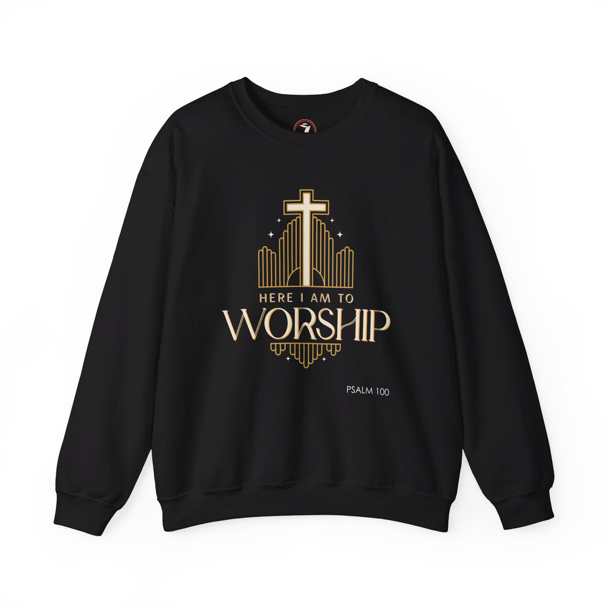 Here I Am To Worship Unisex Heavy Blend™ Crewneck Sweatshirt