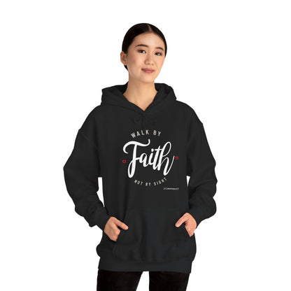 "Walk by Faith Not by Sight" Motivational Pullover Hoodie