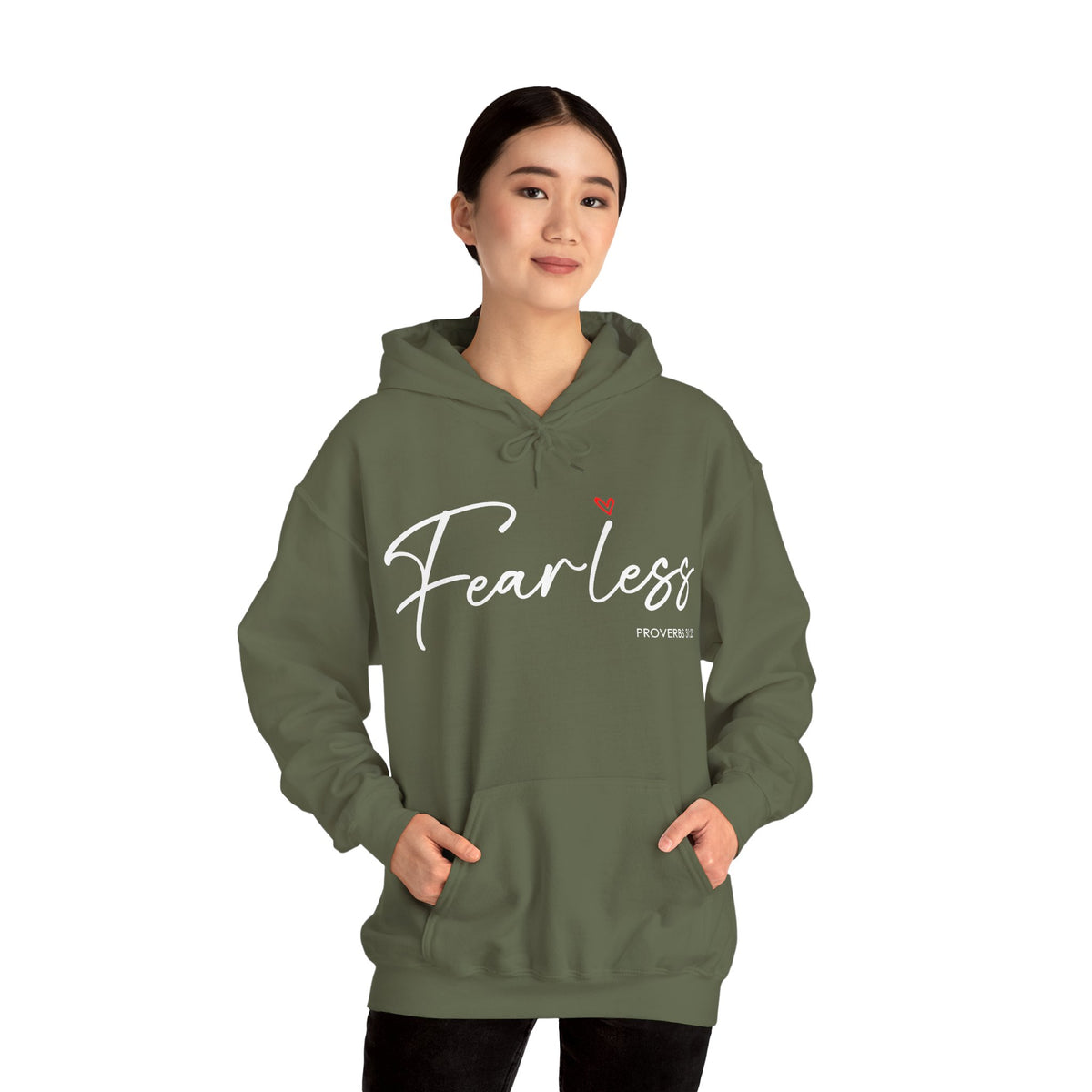 "Fearless" Inspirational Pullover Hoodie