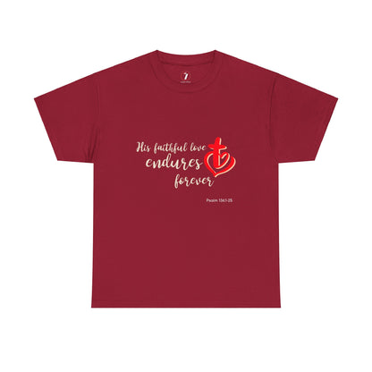 His Faithful Love Unisex Heavy Cotton Tee
