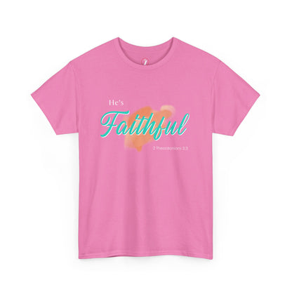He's Faithful Unisex Heavy Cotton Tee