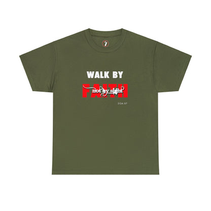 Walk by Faith Unisex Heavy Cotton Tee