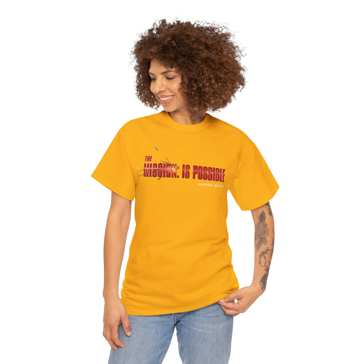 The Mission is Possible Motivational Unisex Graphic T-Shirt