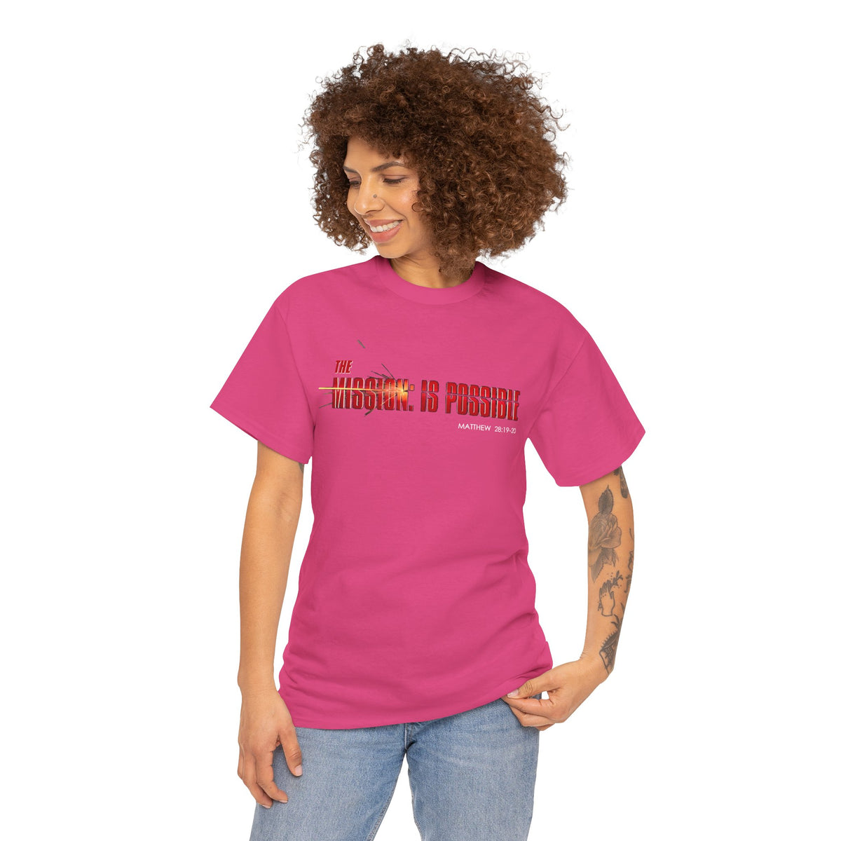 The Mission is Possible Motivational Unisex Graphic T-Shirt