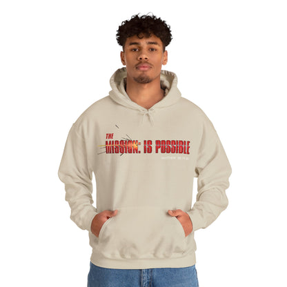 "The Mission is Possible" Motivational Pullover Hoodie