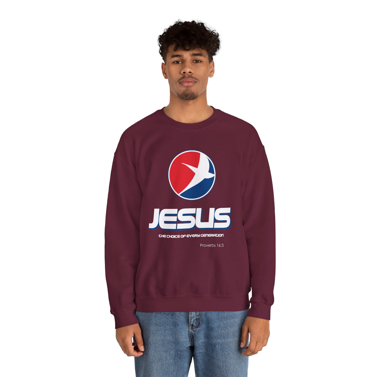 "Jesus: The Choice of Every Generation" Unisex Crewneck Sweatshirt