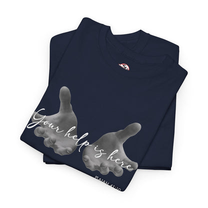 "Your Help Is Here" Women's Crewneck Graphic T-Shirt