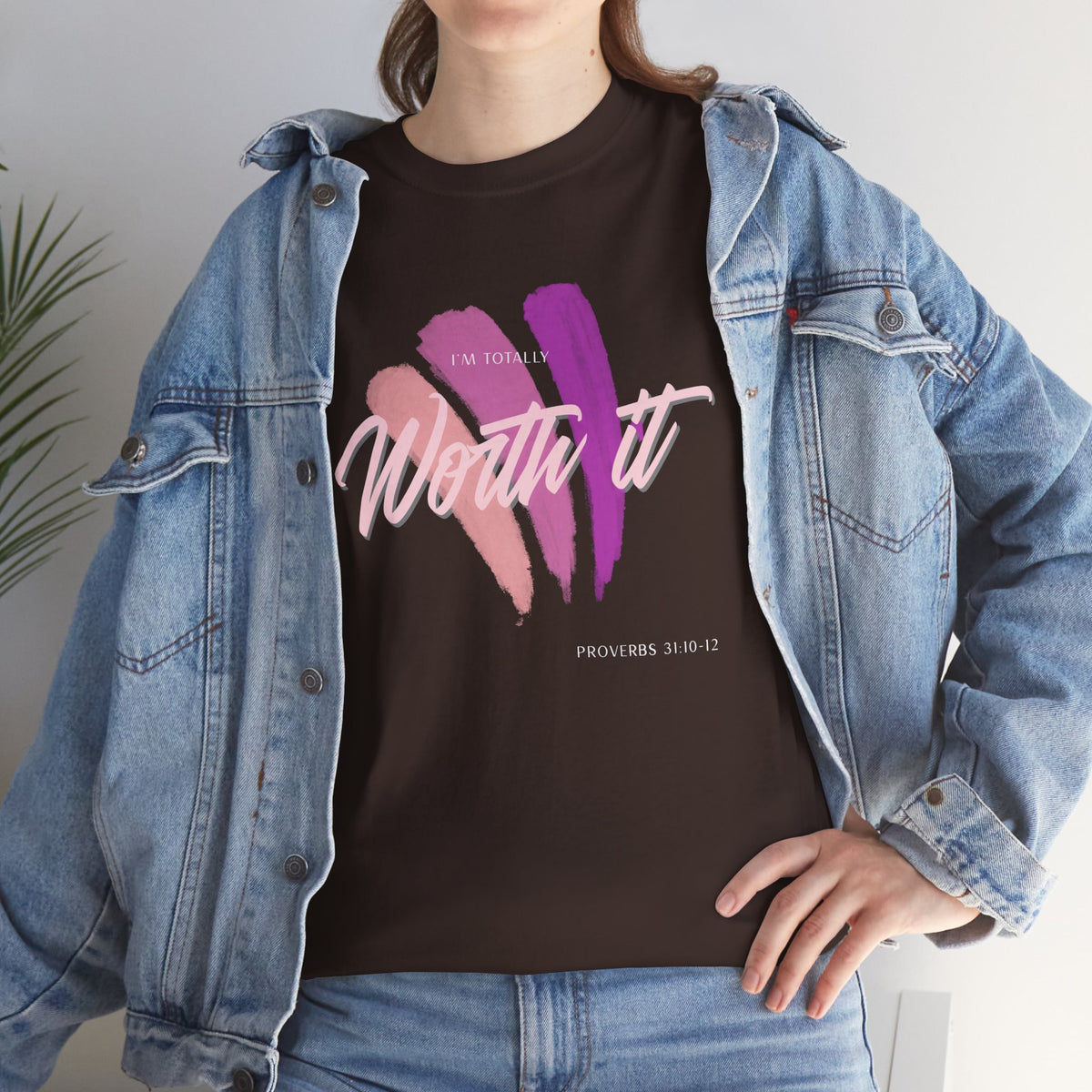 "Totally Worth It" Women's Motivational Graphic T‑Shirt