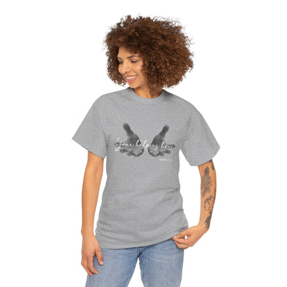 "Your Help Is Here" Women's Crewneck Graphic T-Shirt