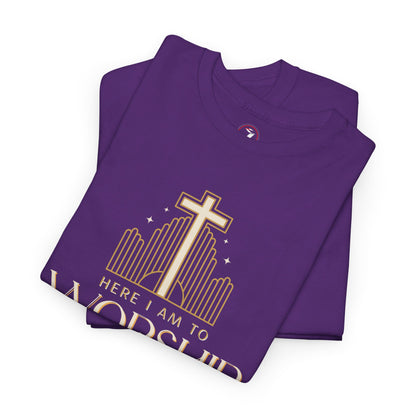 Here I am to Worship Unisex Heavy Cotton Tee