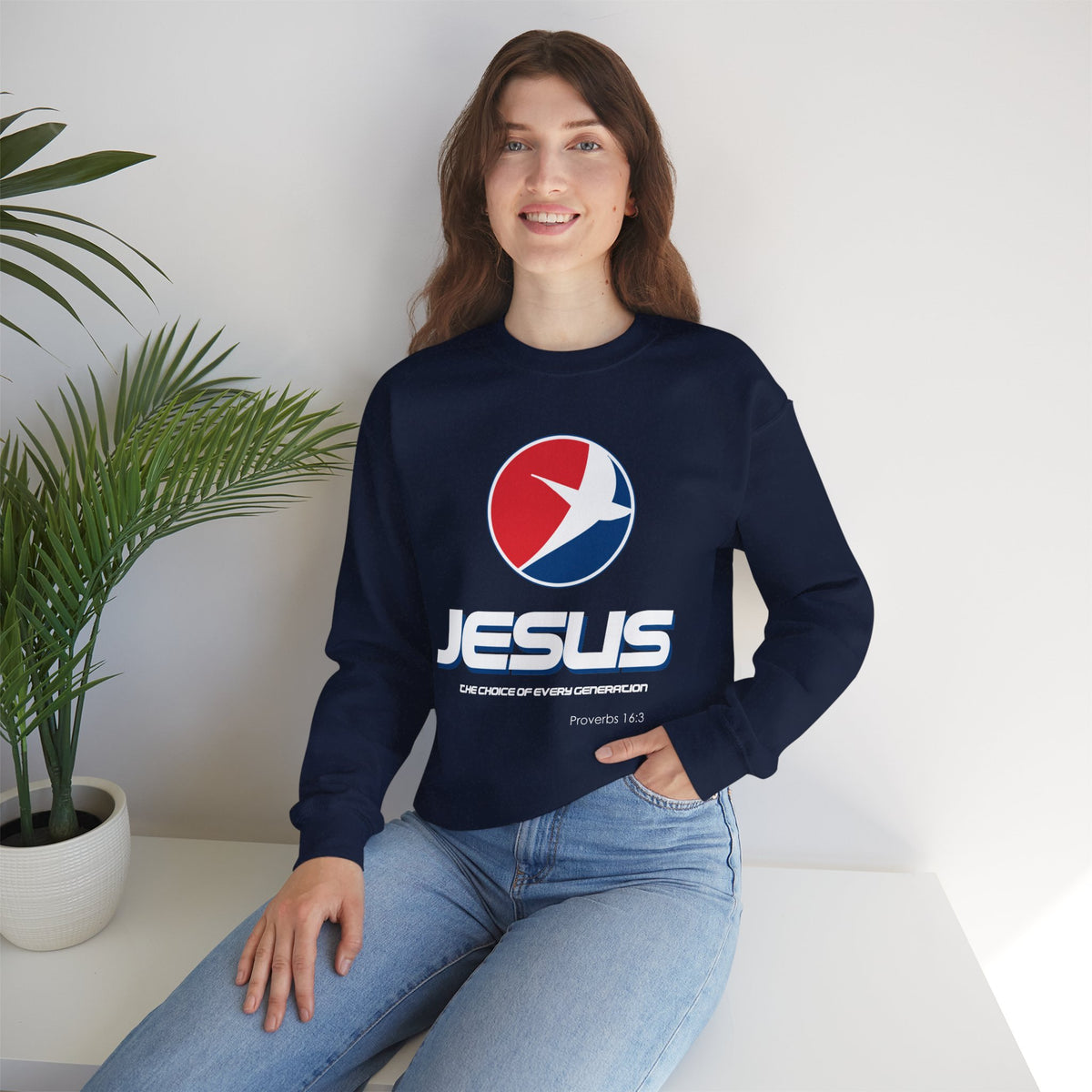 "Jesus: The Choice of Every Generation" Unisex Crewneck Sweatshirt