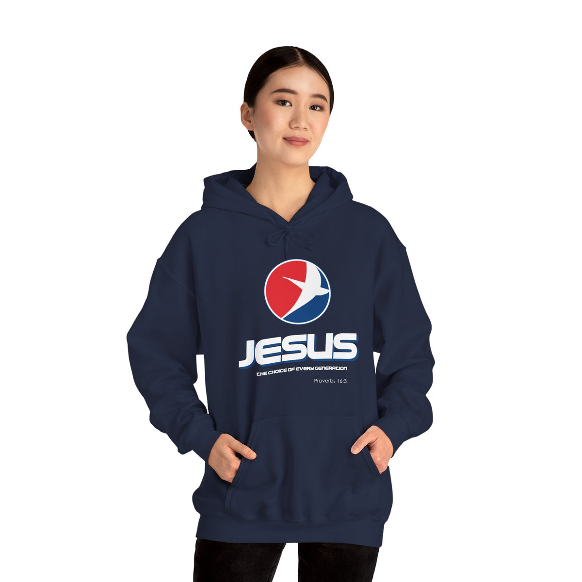 Jesus The Choice Logo Hoodie — Unisex Faith Pullover Hoodie