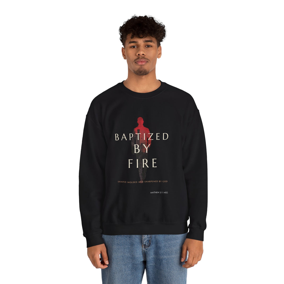 Baptized By Fire Unisex Crewneck Sweatshirt