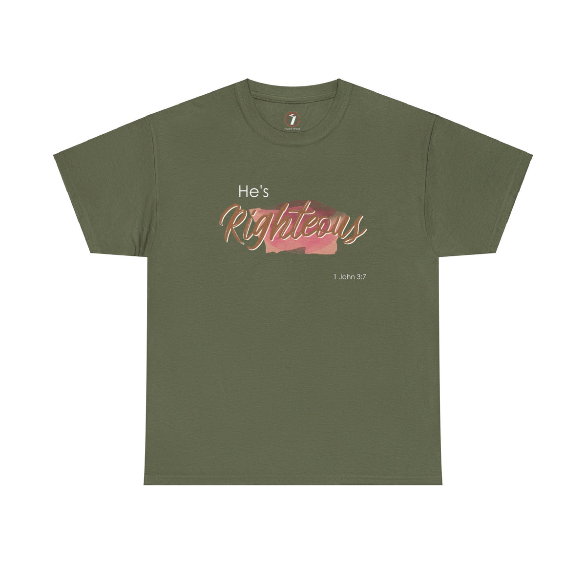 He's Righteous Unisex Heavy Cotton Tee