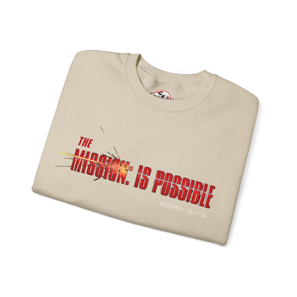 "The Mission is Possible" Motivational Crewneck Sweatshirt