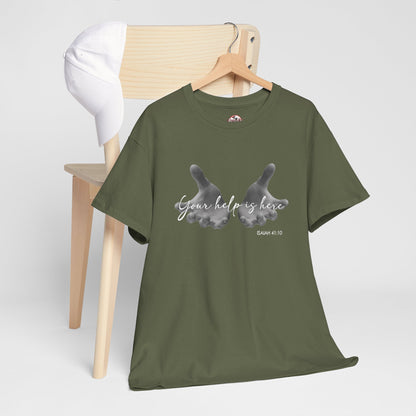 "Your Help Is Here" Women's Crewneck Graphic T-Shirt