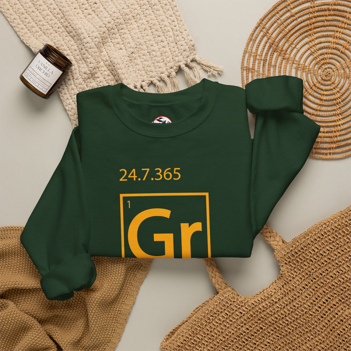 Grind 24/7/365 Motivational Element Crewneck Sweatshirt